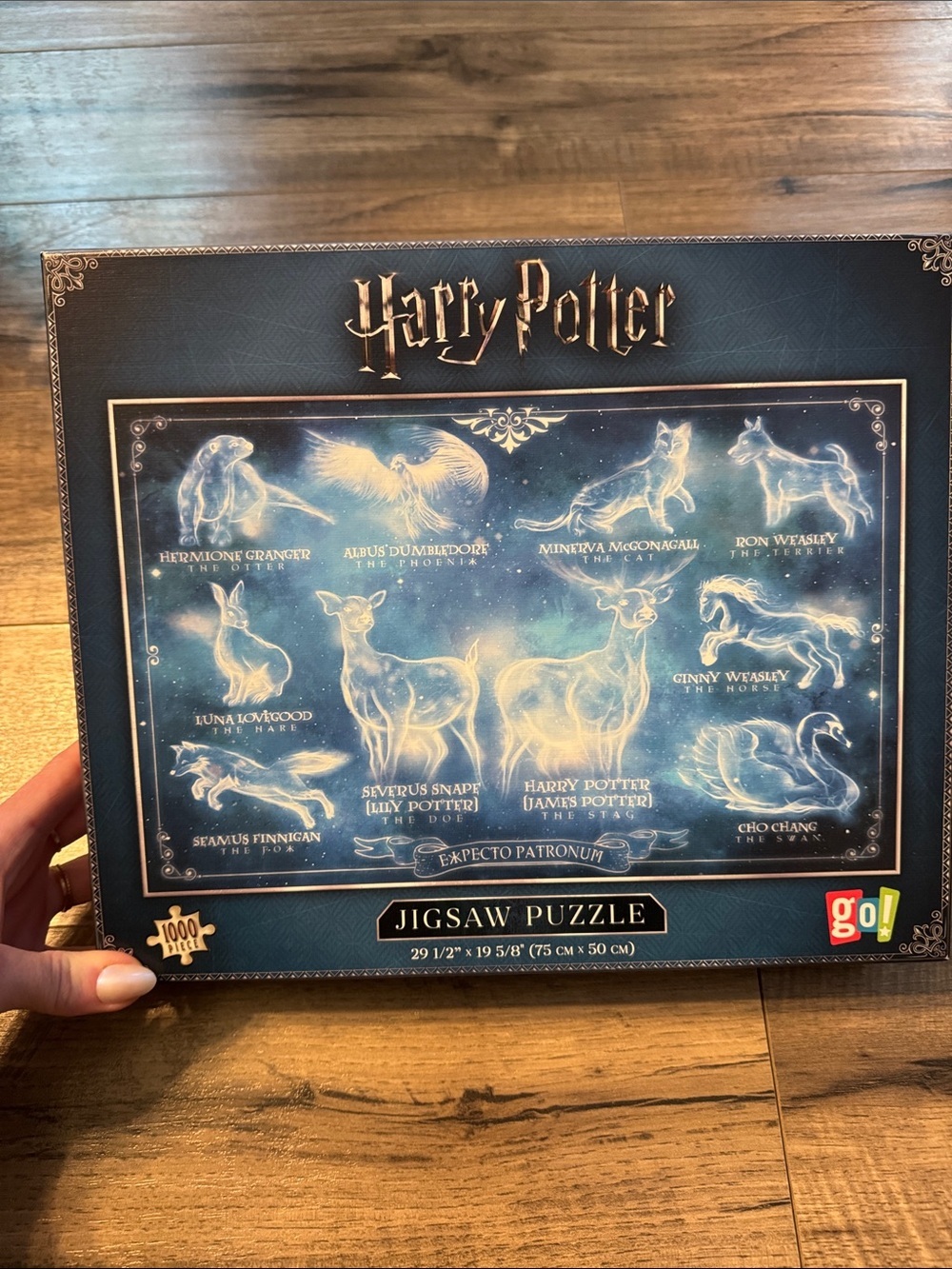 Warner Bros. Harry Potter Blue & Gold Patronus Jigsaw Puzzle - 1000 Piece